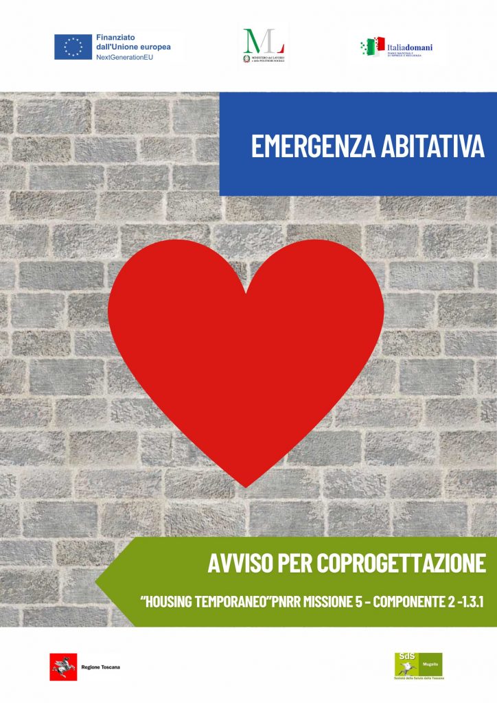 Avviso per la co-progettazione per appartamenti destinati all’emergenza abitativa